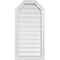 Ekena Millwork Octagonal Top Surface Mount PVC Gable Vent w/ 2"W x 2"P Brickmould Sill Frame, 18"W x 36"H GVPOT18X3603SF - alternate 1